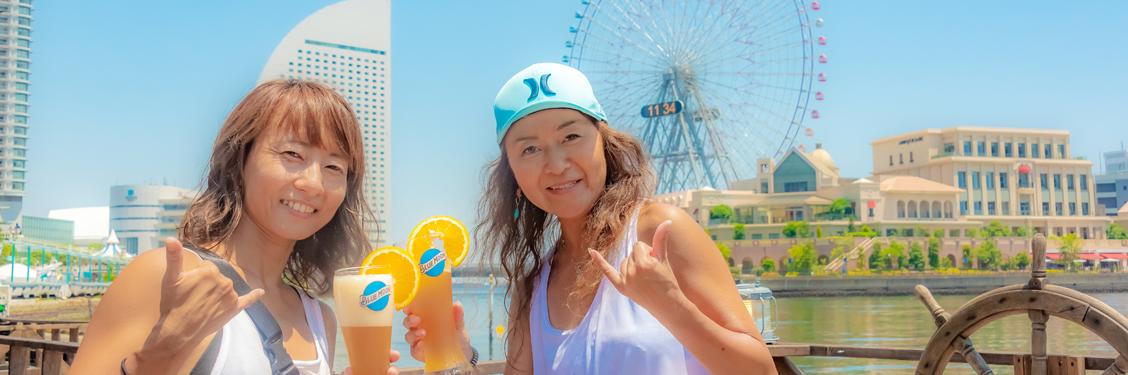 横浜、大阪、湘南江ノ島の海沿いで展開するパーティー