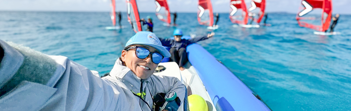湘南・江ノ島のマリンスポーツ/セーリング/ヨットのサポート選手小菅 寧子